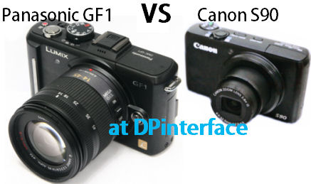 canon s90 vs pana gf1