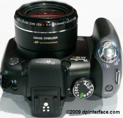 canon sx10 top