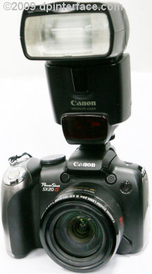 canon sx20 flash