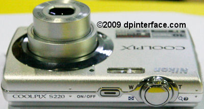 nikon s220 top